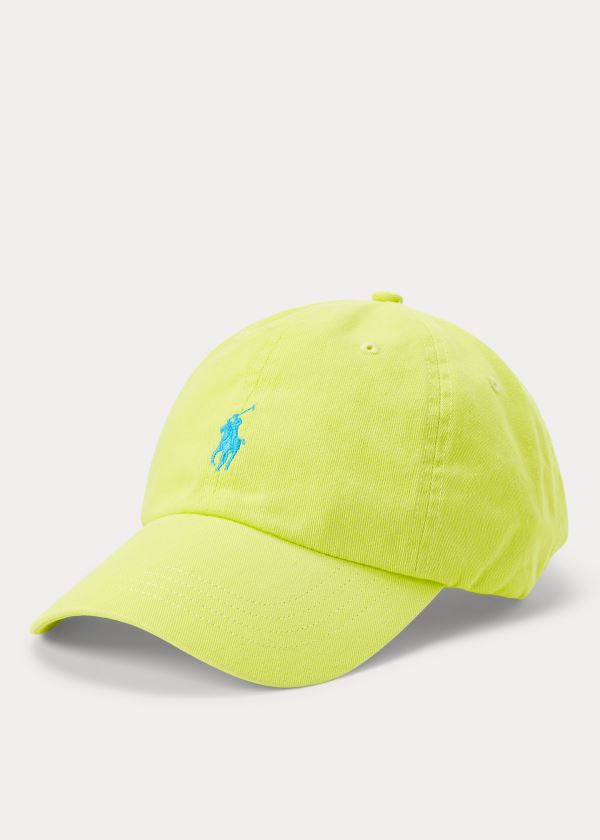 Men's Polo Ralph Lauren Cotton Chino Neon Ball Caps | 257906XRS